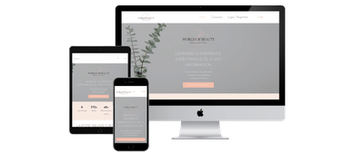 Website creatie & leerplatform OnlineWorldOfBeauty - Website Creatie
