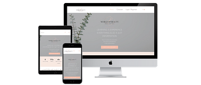 Website creatie & leerplatform OnlineWorldOfBeauty - E-commerce