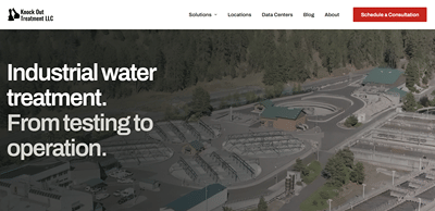 Water Treatment brand update - Website Creation