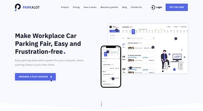 Parkalot UI & UX Web Development - Website Creation