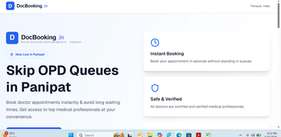 Docbooking.in - Artificial Intelligence