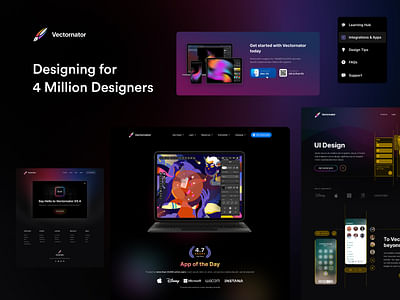 VECTORNATOR | Design for 5 Million Designers - Ergonomia (UX/UI)
