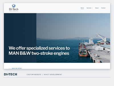 DI-TECH – Custom Website Design & React Development - Website Creation