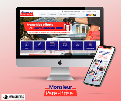 Monsieur Pare-Brise - Site Vitrine - Creazione di siti web