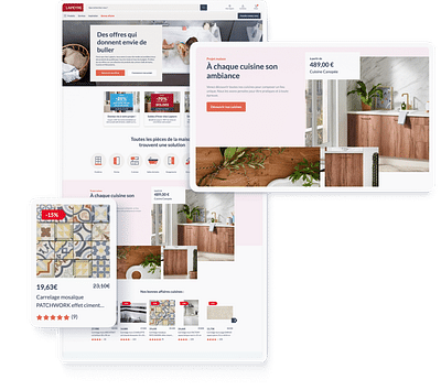 Lapeyre, refonte site e-commerce & Design System - Ergonomie (UX/UI)