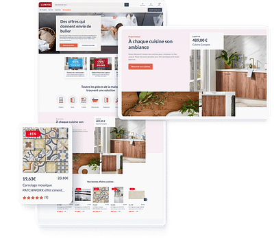 Lapeyre, refonte site e-commerce & Design System - Ergonomy (UX/UI)