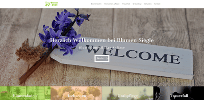 Webdesign & SEO für Blumen Siegle - Webseitengestaltung