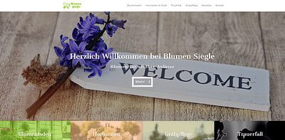 Webdesign & SEO für Blumen Siegle