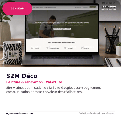 S2M Déco, peinture et rénovation - Website Creatie