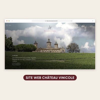 COS D'ESTOUNEL | Site vitrine | Wordpress - E-commerce