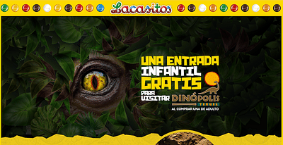Lacasitos promoción especial Dinópolis - Website Creation