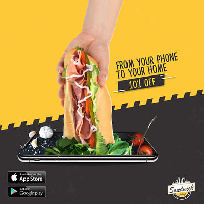 Sandwich Factory App Launch - Redes Sociales