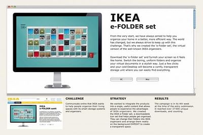 IKEA E-FOLDER SET - Online Advertising