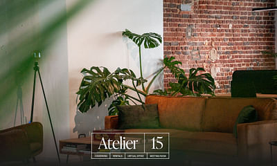 💻 Atelier15: Kickstarting a new coworking space - Website Creatie