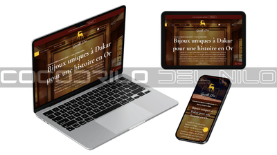 CREATION SITE E-COMMERCE BIJOUTERIE GAZELLE D'OR - Grafische Identiteit