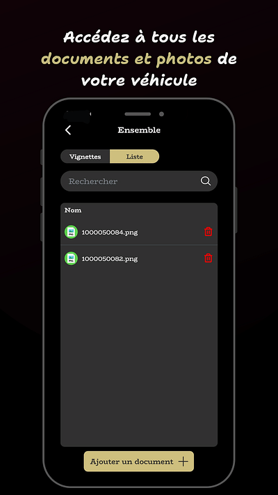 Application web & mobile HistoricarKeeper - Application mobile