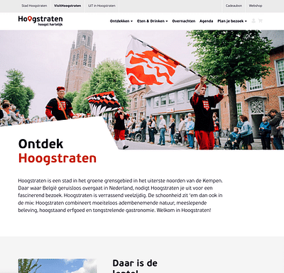 Citymarketingplatform voor de Stad Hoogstraten - Création de site internet