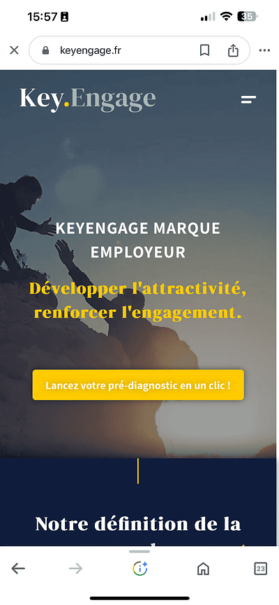 Création de site web : Keyengage.fr - Website Creatie