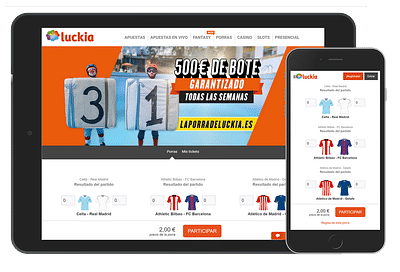 Luckia - Plataforma de apuestas mutuas - Consultoría de Datos
