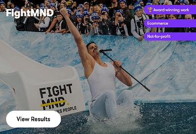Helping drive $14.6M in donations for Fight MND - Advertising