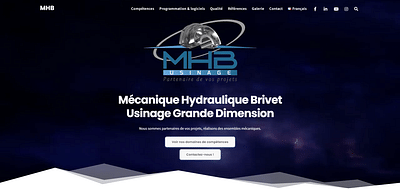 Création du site internet de MHB - Webseitengestaltung