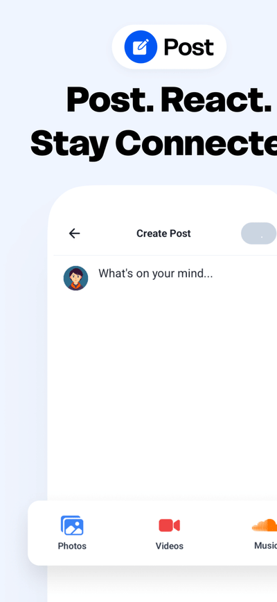 Calliverse Social Media App - Application mobile