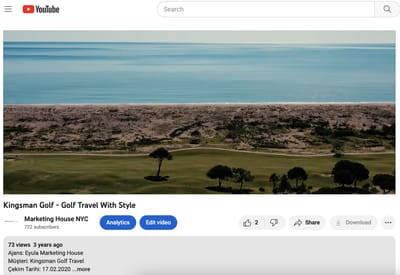Kingsman Golf - Production - Video Production