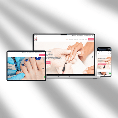 Création de site web Eter'nails - Marketing