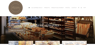 Gâteau - Création de site internet