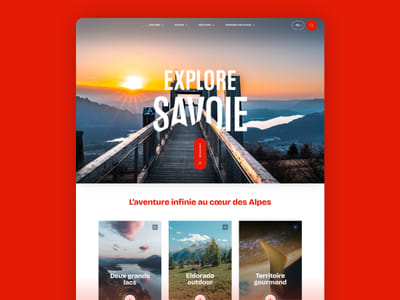 Nouveau site internet pour Explore Savoie - Création de site internet