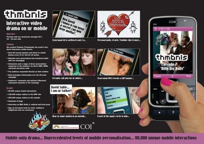 THMBNLS - INTERACTIVE MOBILE DRAMA - Advertising