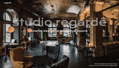 studio regardé | Interior Design Studio - Website Creation