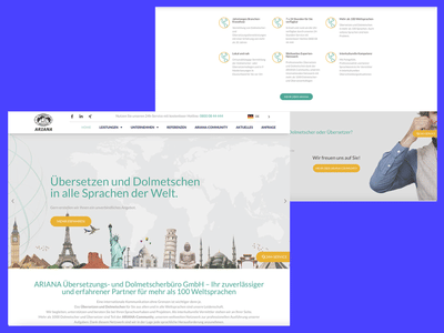 Erstellung einer Website + SEO für ARIANA - Webseitengestaltung