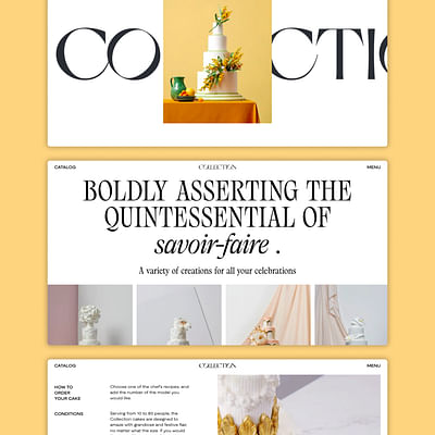 Collection: Luxury Pastry - Website Creation