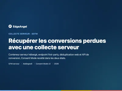 Récupérer les conversions perdues avec une collecte serveur - Web analytics/Big data