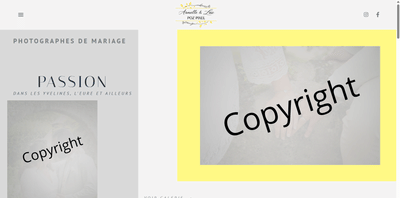 Site internet pour photographe dans les Yvelines - Création de site internet