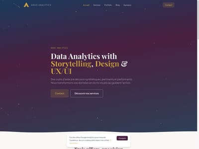 ARGO Analytics — Plateforme data analytics avec UX/UI sur-mesure - Application web