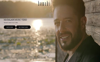 Mohamed Hamaki official website - Website Creatie