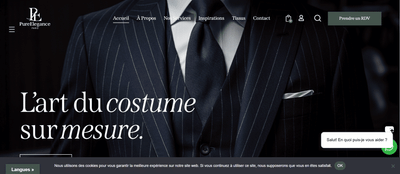 PureElegance - Site e-commerce et réservation sur mesure - Création de site internet