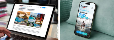 Quotatrip : Plateforme web complète de réservation de voyages - Webseitengestaltung