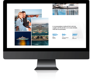 Palm Marina Website - Création de site internet