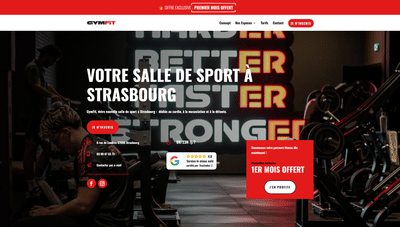 Website GYMFIT - Website Creatie