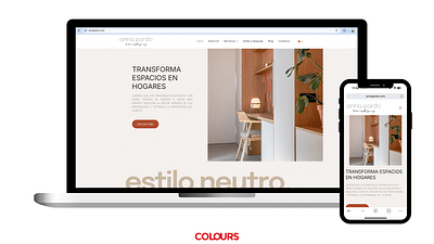 Creación web fotógrafa de interiores Anna Pardo - Creazione di siti web