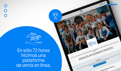 Diseño Plataforma para Bull & Tank - E-commerce