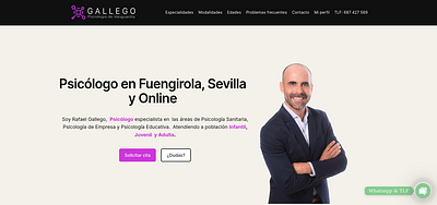 Psicología Gallego - Creazione di siti web
