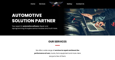 Automotive Solutions Partner - Web development - Web Application