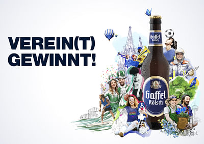 Gaffel Kölsch – Verein(t) gewinnt! - Werbung