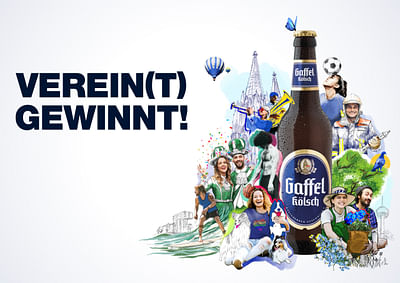 Gaffel Kölsch – Verein(t) gewinnt! - Publicidad