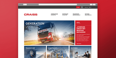 Responsive Website für Logistik-Profi - Grafikdesign