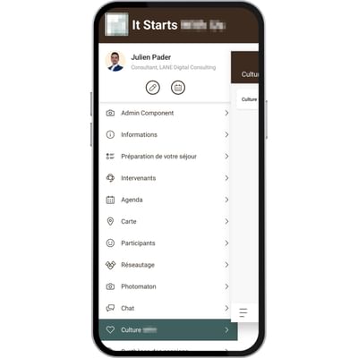 Application Event pour un groupe hôtelier - Event